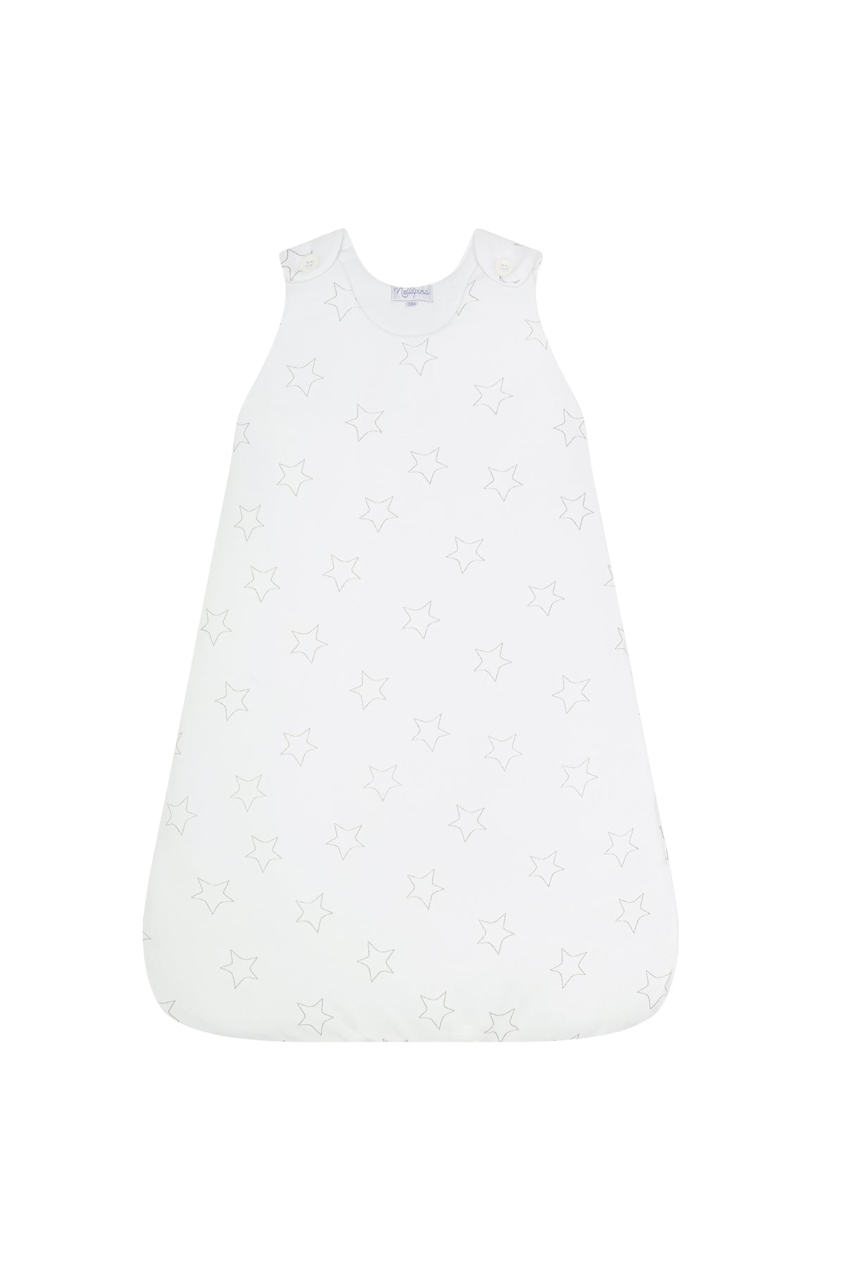 Grey Stars Print Winter Sleep Sack by Nella Pima
