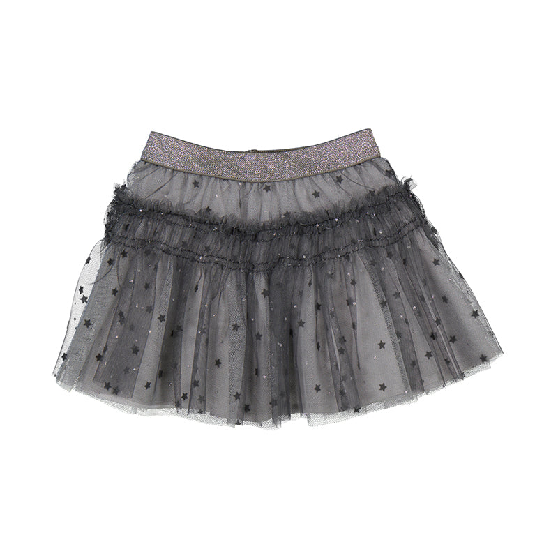 Dark Grey/Silver Tulle Skirt by Mayoral