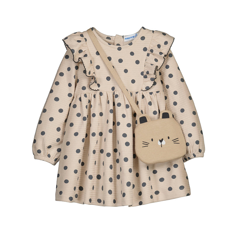 Printed Dot Dress with Bag by Mayoral