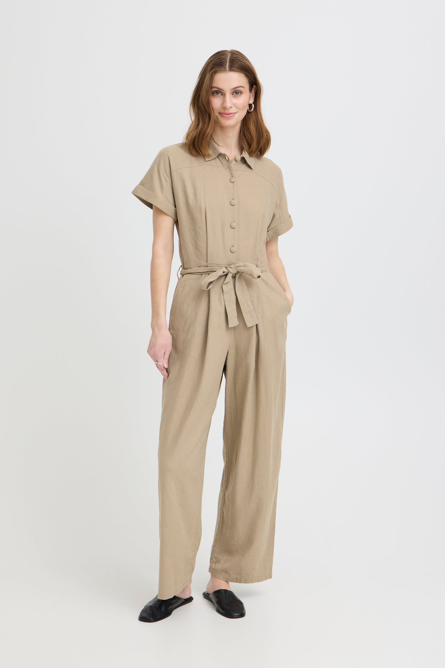 Ihlinno Jumpsuit - Beige Timber Wolf