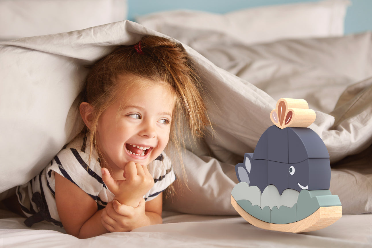 Whale Rocking Stacker Toy