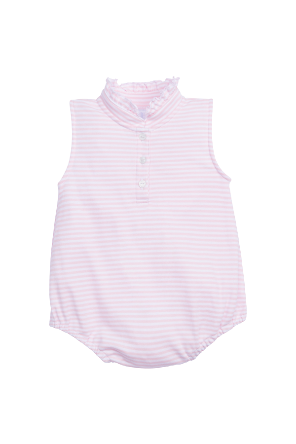 Sleeveless Hastings Bubble - Light Pink Stripe