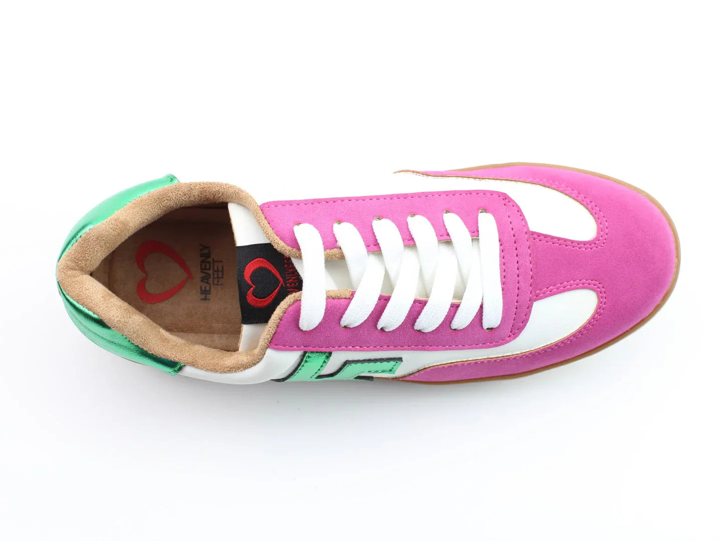 Madison White/Fuchsia/Apple Trainers