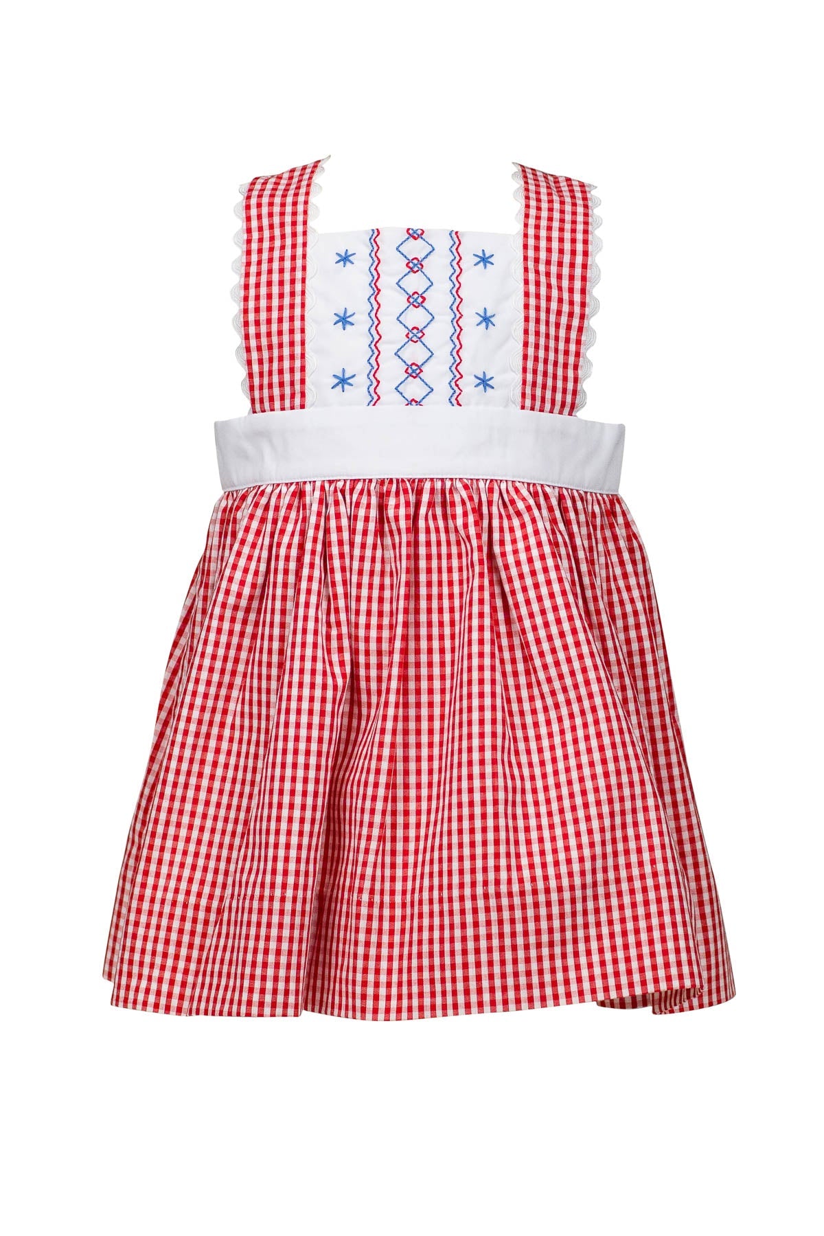 Liberty Dress Red Check by the Proper Peony