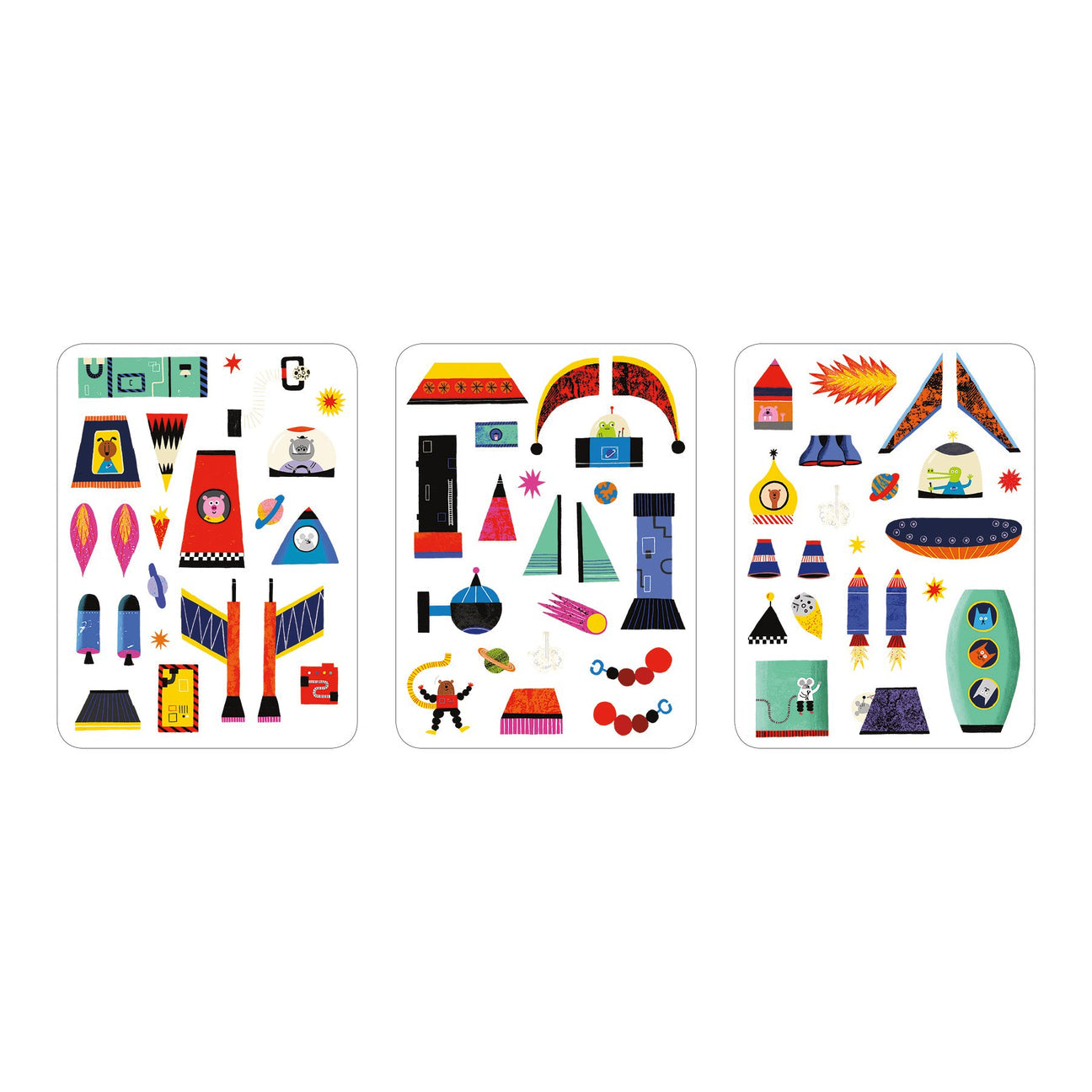Rocket Ships Magnetic Build It