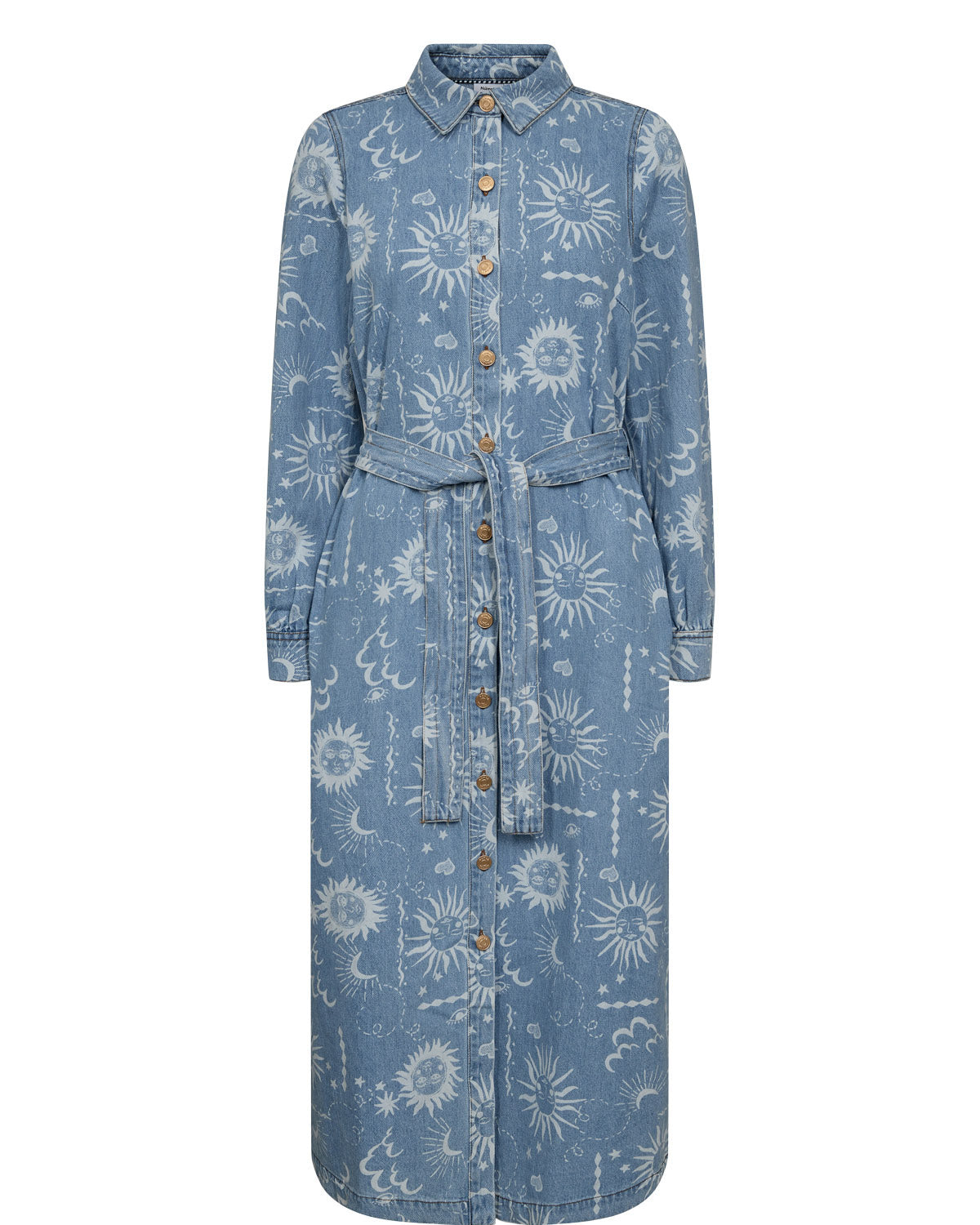 NUGISELLY DRESS- Light Denim Dress