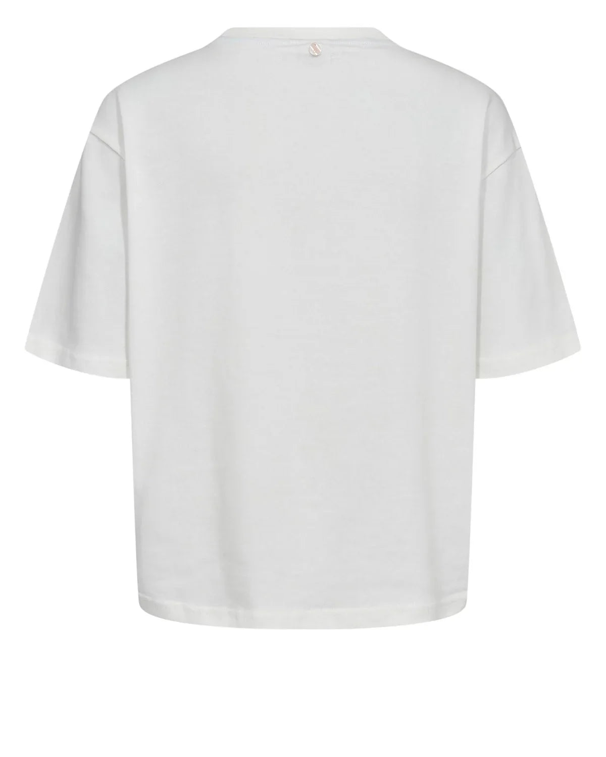 Nubelisa Boxy Tee - Cloud Dancer Floral Embroidery