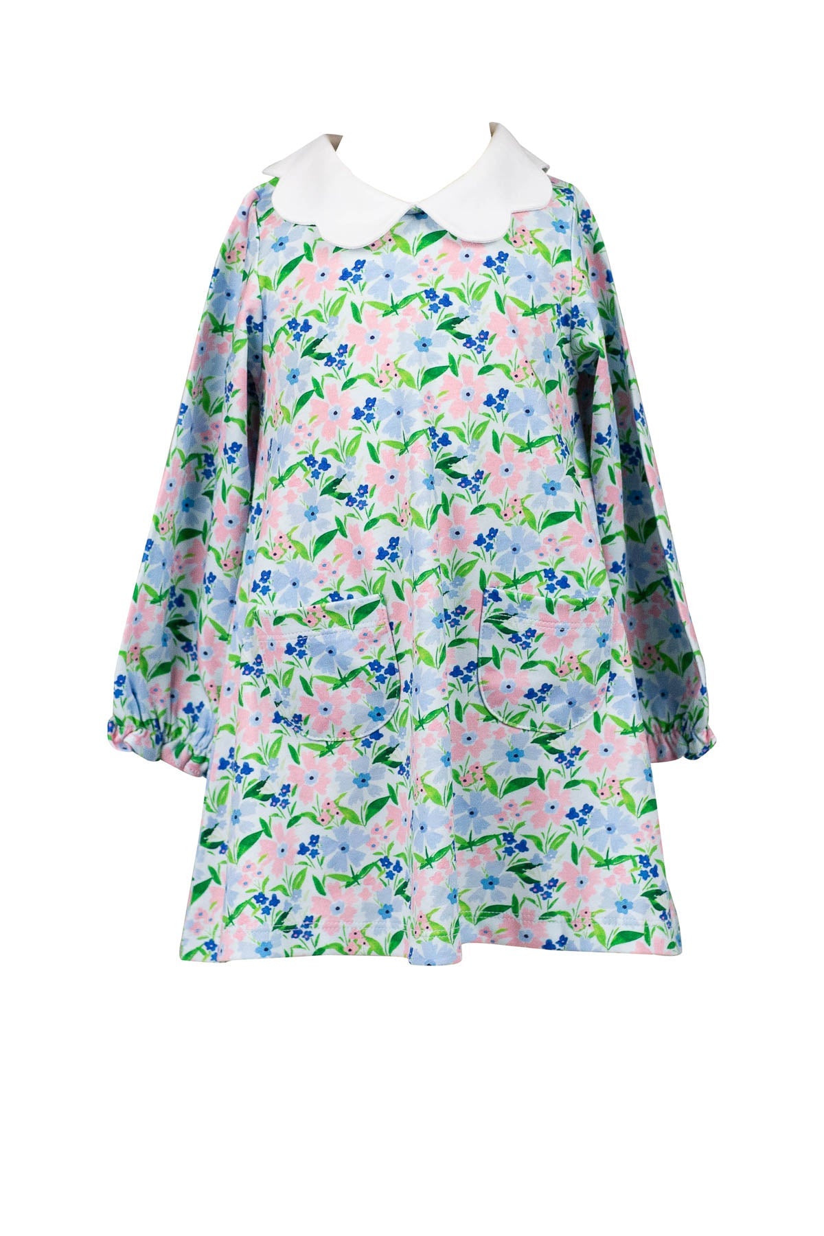 Flanders Poppy L/S A-line Dress (Pima) by the Proper Peony