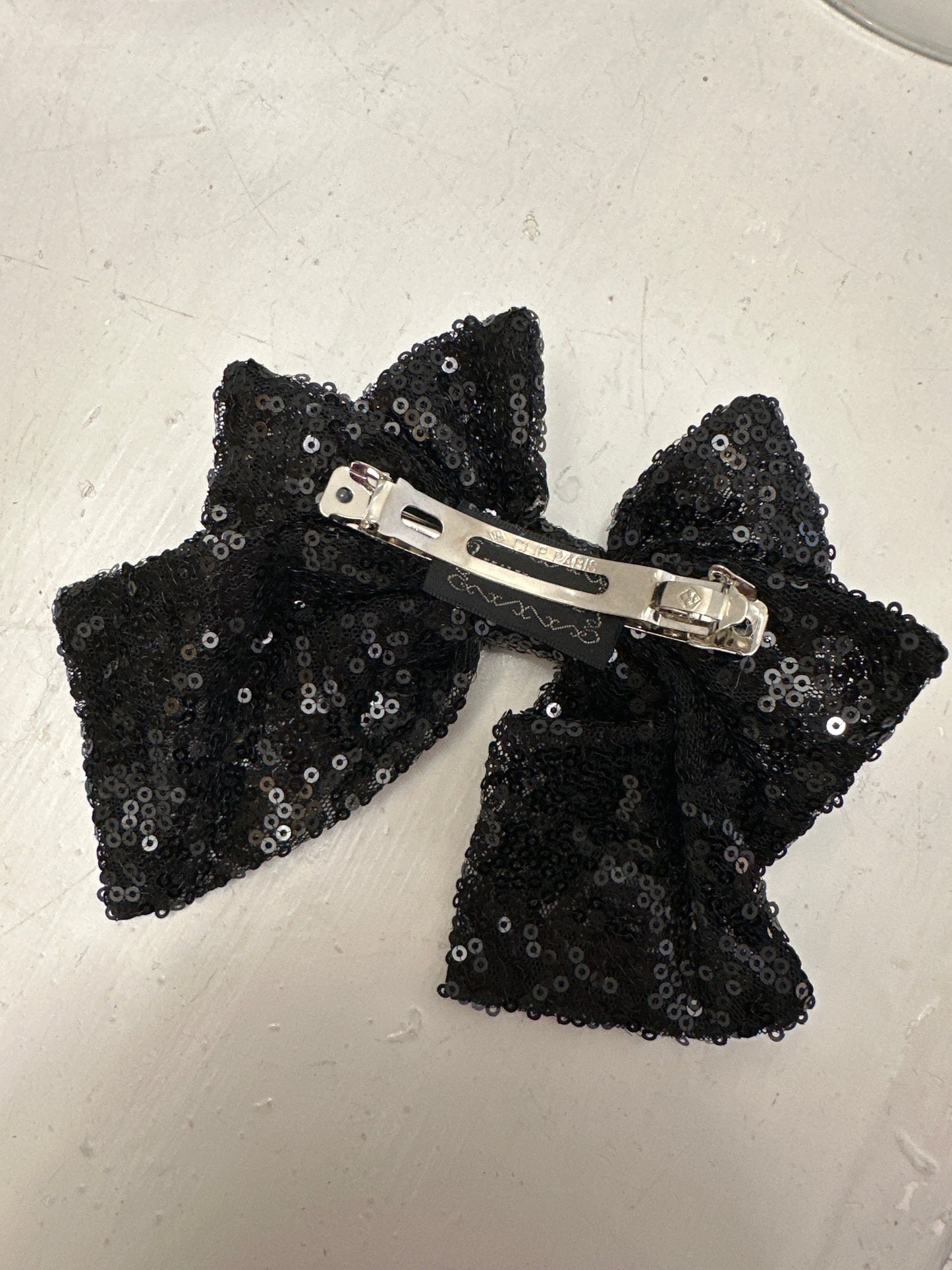 π€ Black Sequin Hair Barrette Clip