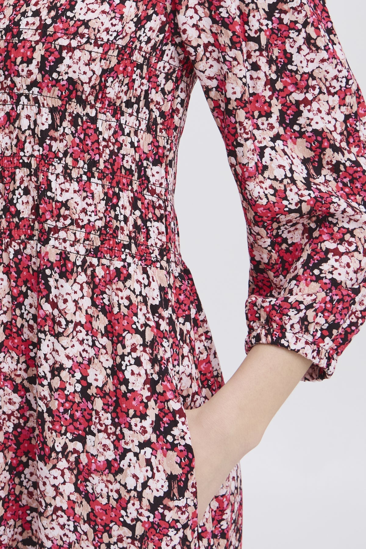 Frlalu Pink Floral Dress