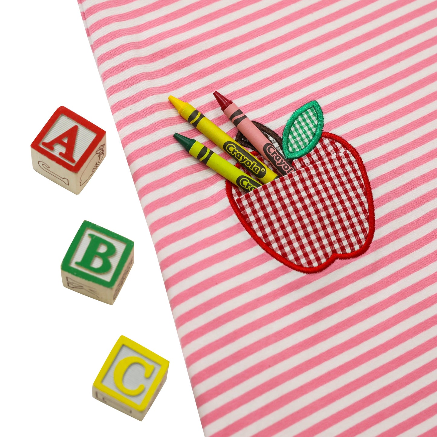 Apple Pocket Applique Dress by Jellybean