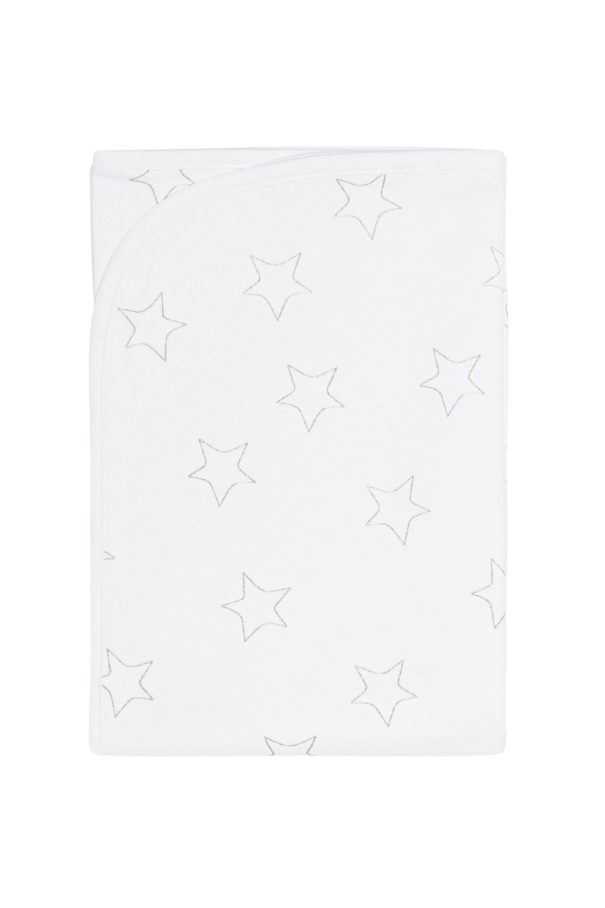 Grey Stars Print Blanket by Nella Pima