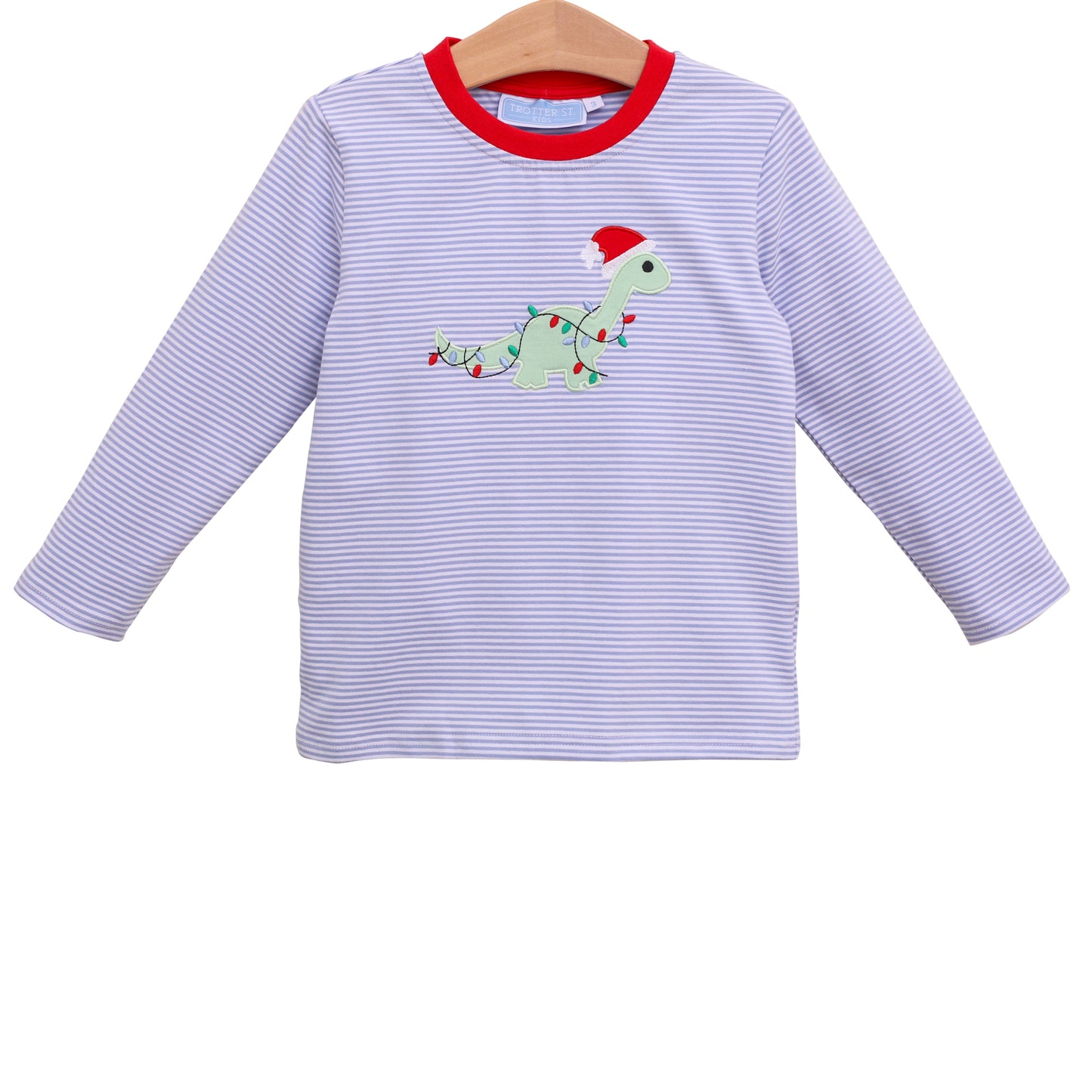 Christmas Dino Long Sleeve Shirt by Trotter Street Kids