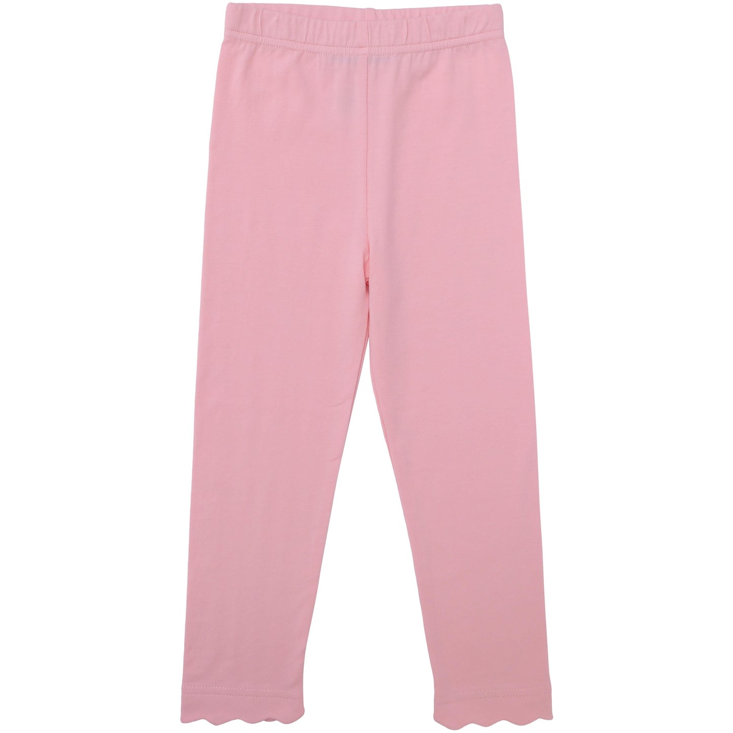 Light Pink Scallop Leggings by Trotter Street Kids