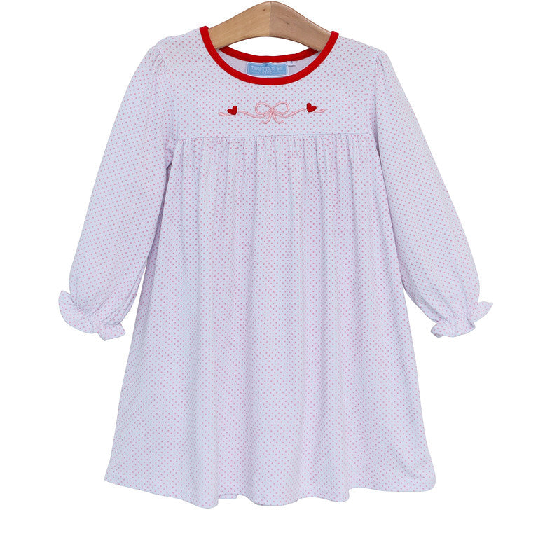 Bow Embroidery Dress by Trotter Street Kids