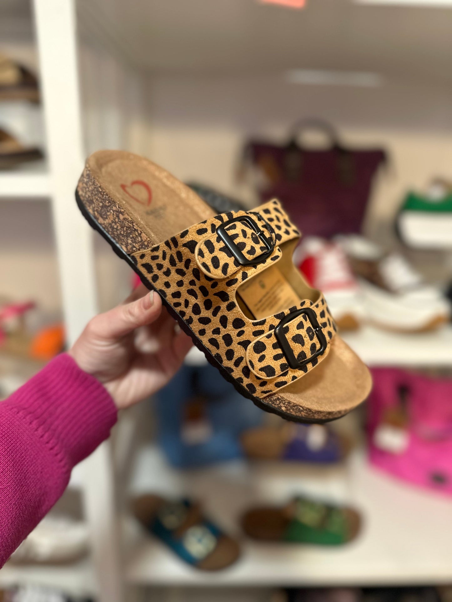Harmony Sandals - Tan Black Cheetah