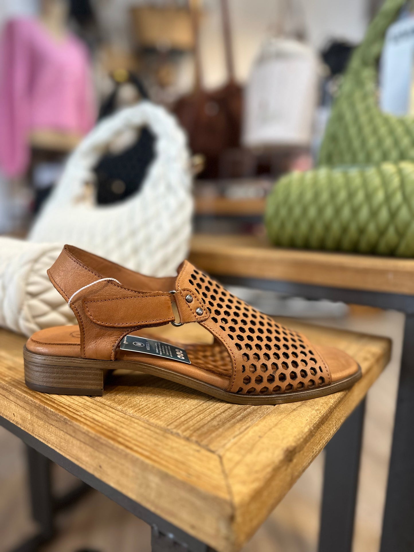Beatrice Leather Sandals - Tan