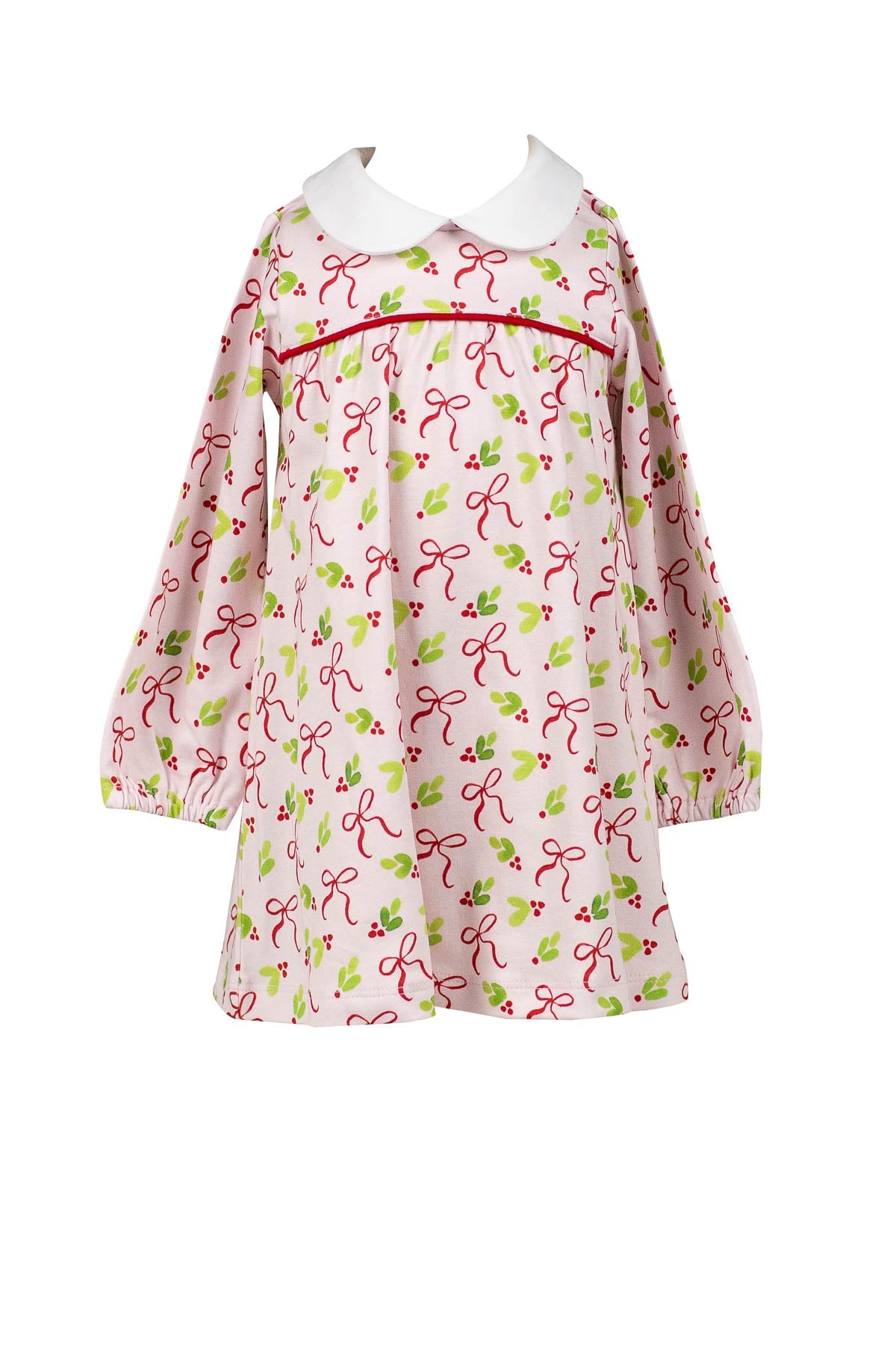 Holly Bows Dress by the Proper Peony