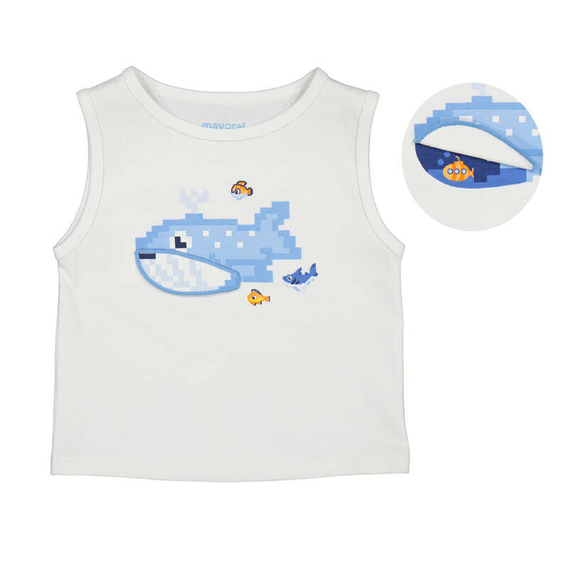 Whale Tank Top for Boys by Mayoral