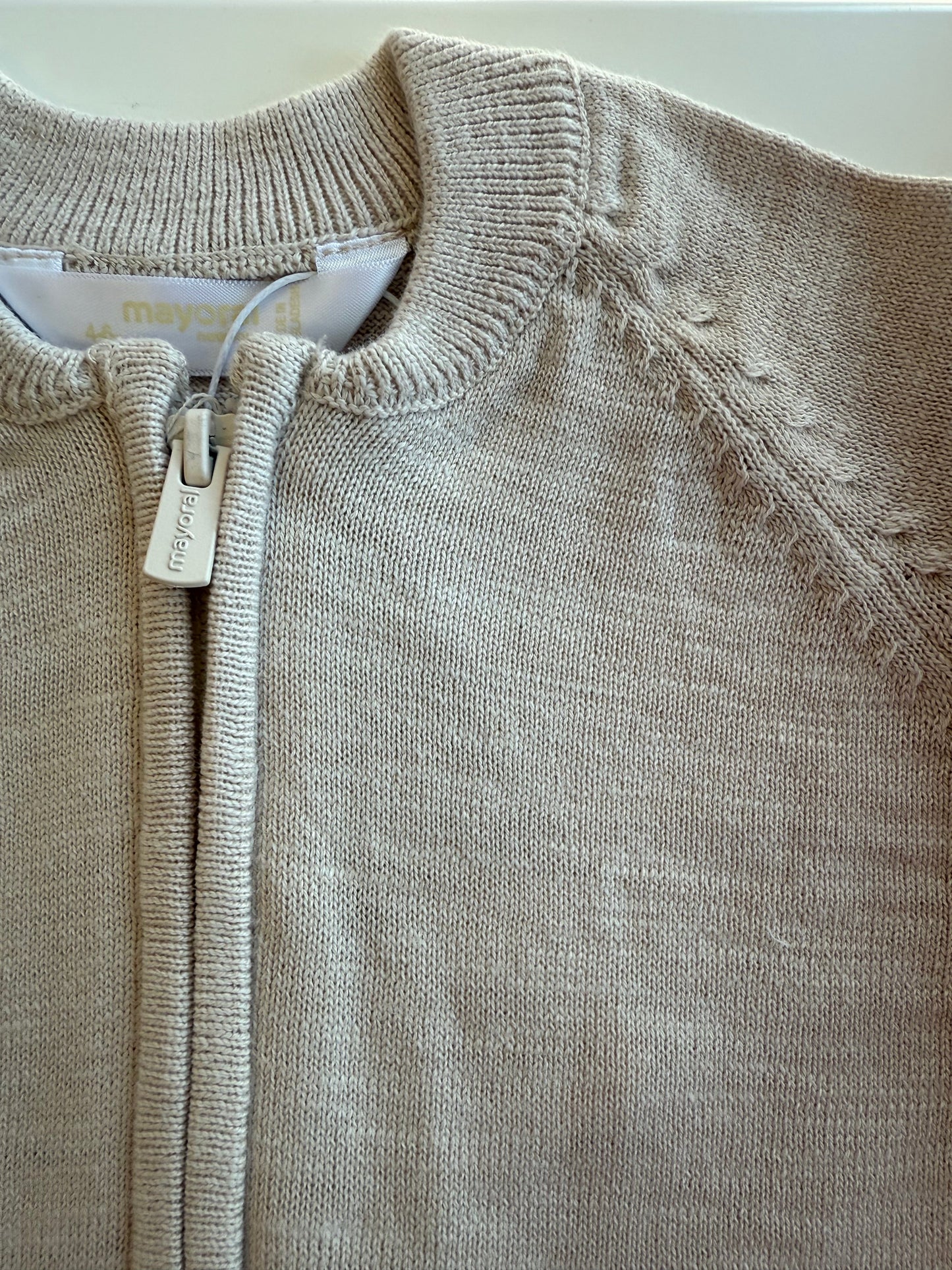 Stone Zip Up Cardigan Sweater for Boys by Mayoral