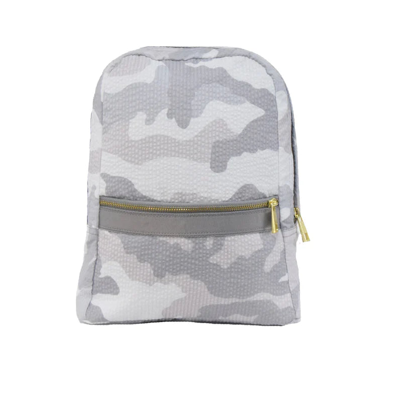 Snow Camo Seersucker Small Backpack (with optional monogram)