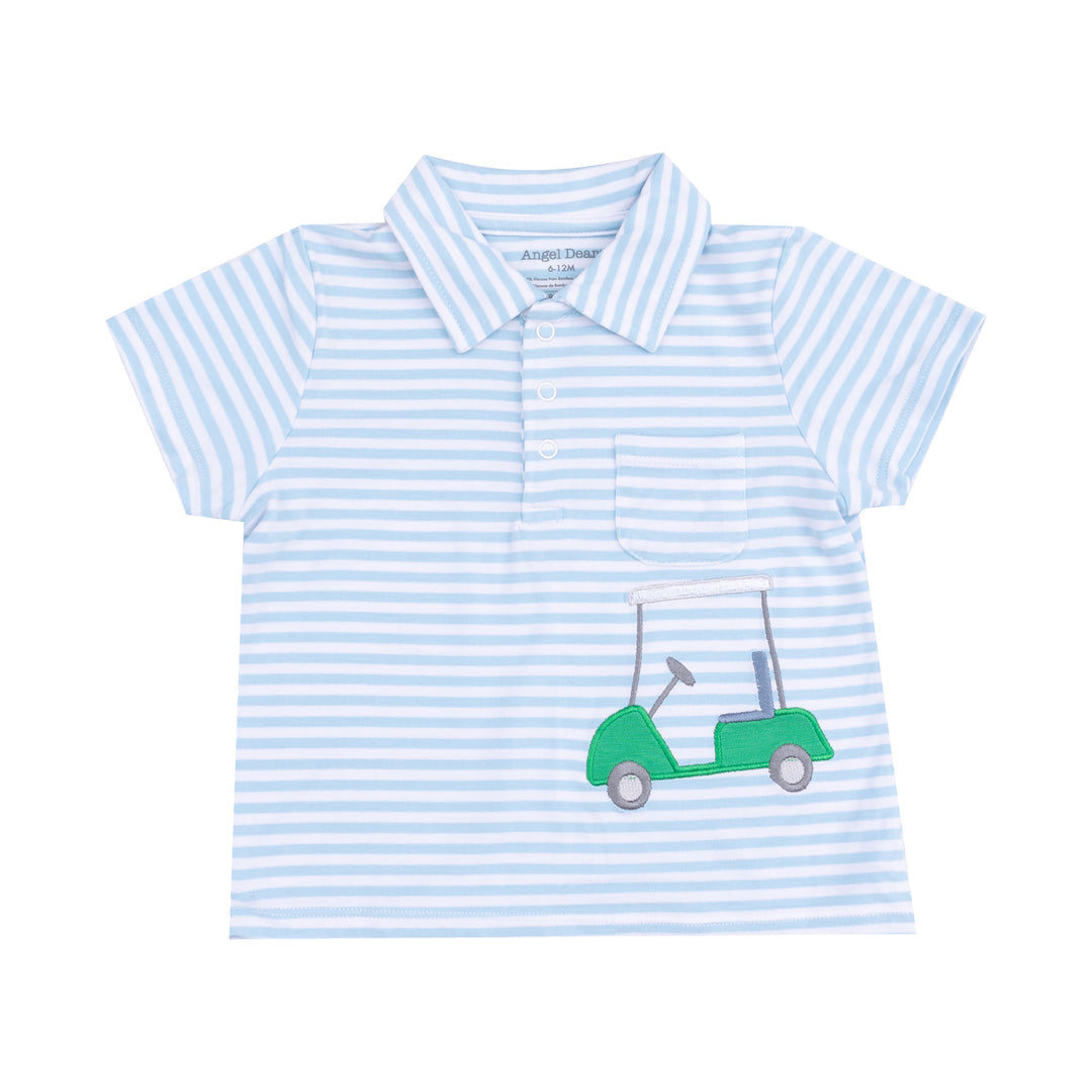 Golf Applique Polo Shirt With Applique And
Short Set by Angel Dear