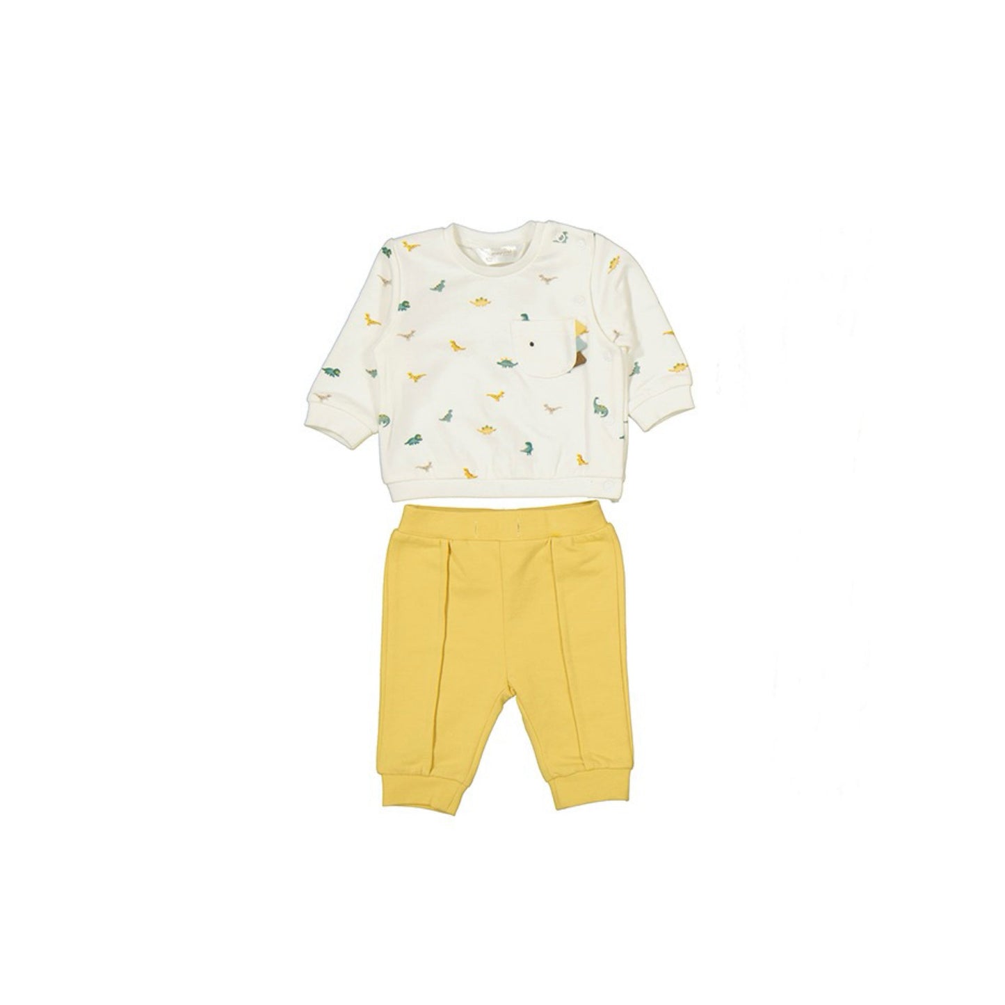 Dino Print Jogger Set with Butter Pants by Mayoral