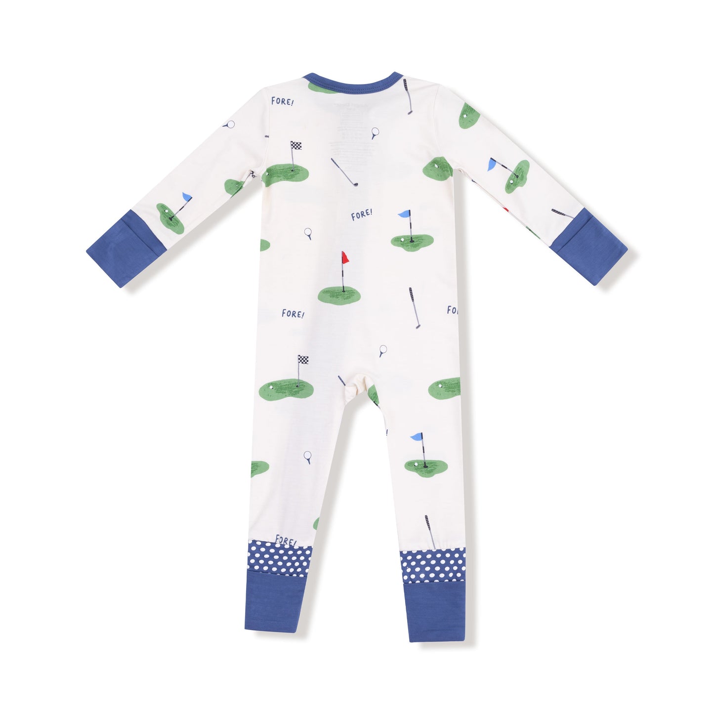 All Fore Golf - 2 Way Zipper Romper by Angel Dear