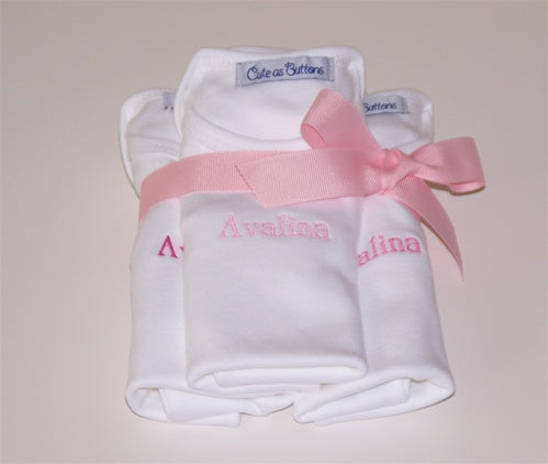 Set of 3 Bodysuits with name