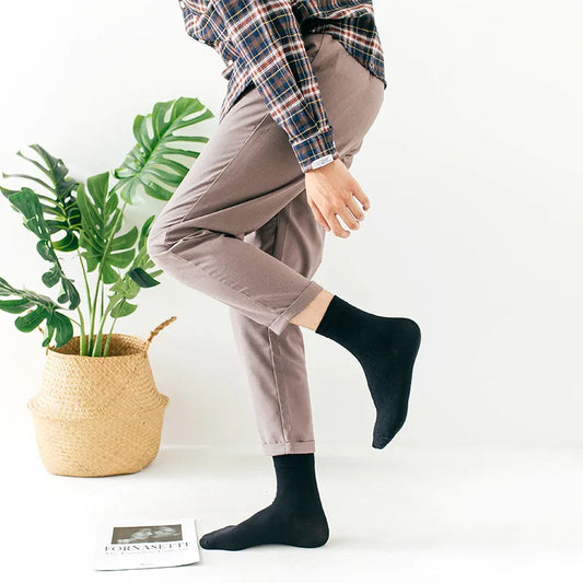 6 Pairs Men Women Cotton Socks Pure Color High Quality Soft Breathable White Black Business Summer Casual Men socks Large Size