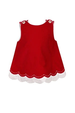 Hazel Jumper Red Corduroy by the Proper Peony