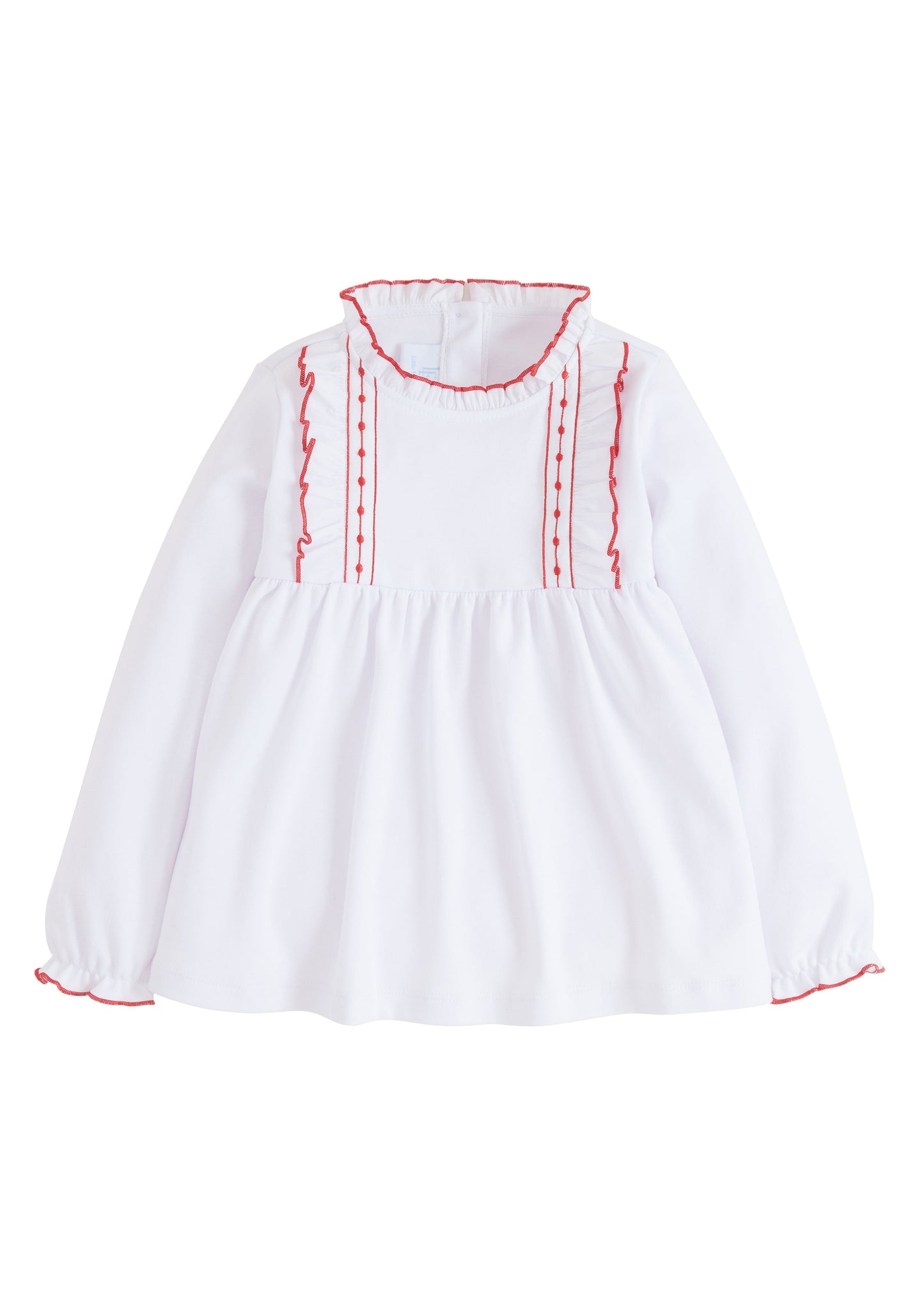 Noel Blouse-Red Trim by Little English