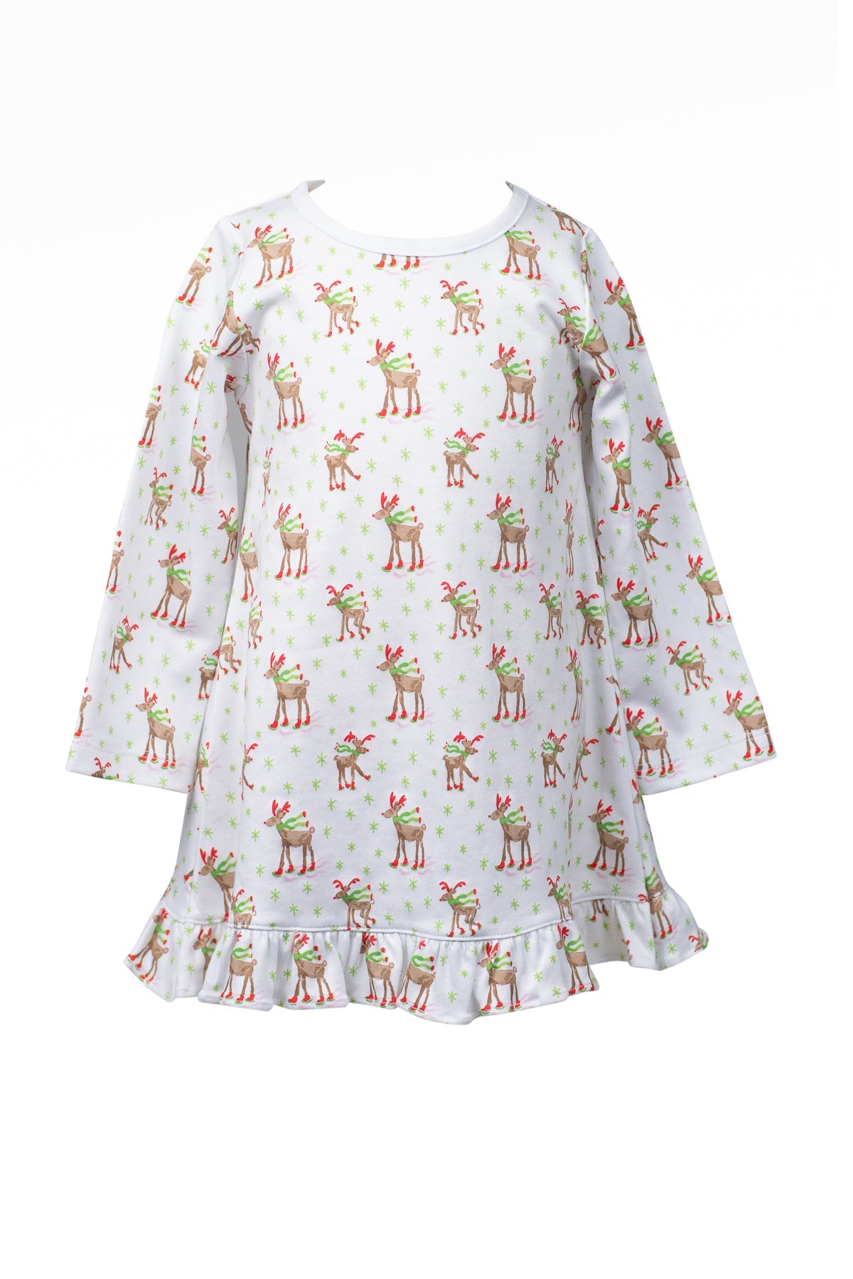 Reindeer Girl Lounge Dress by the Proper Peony