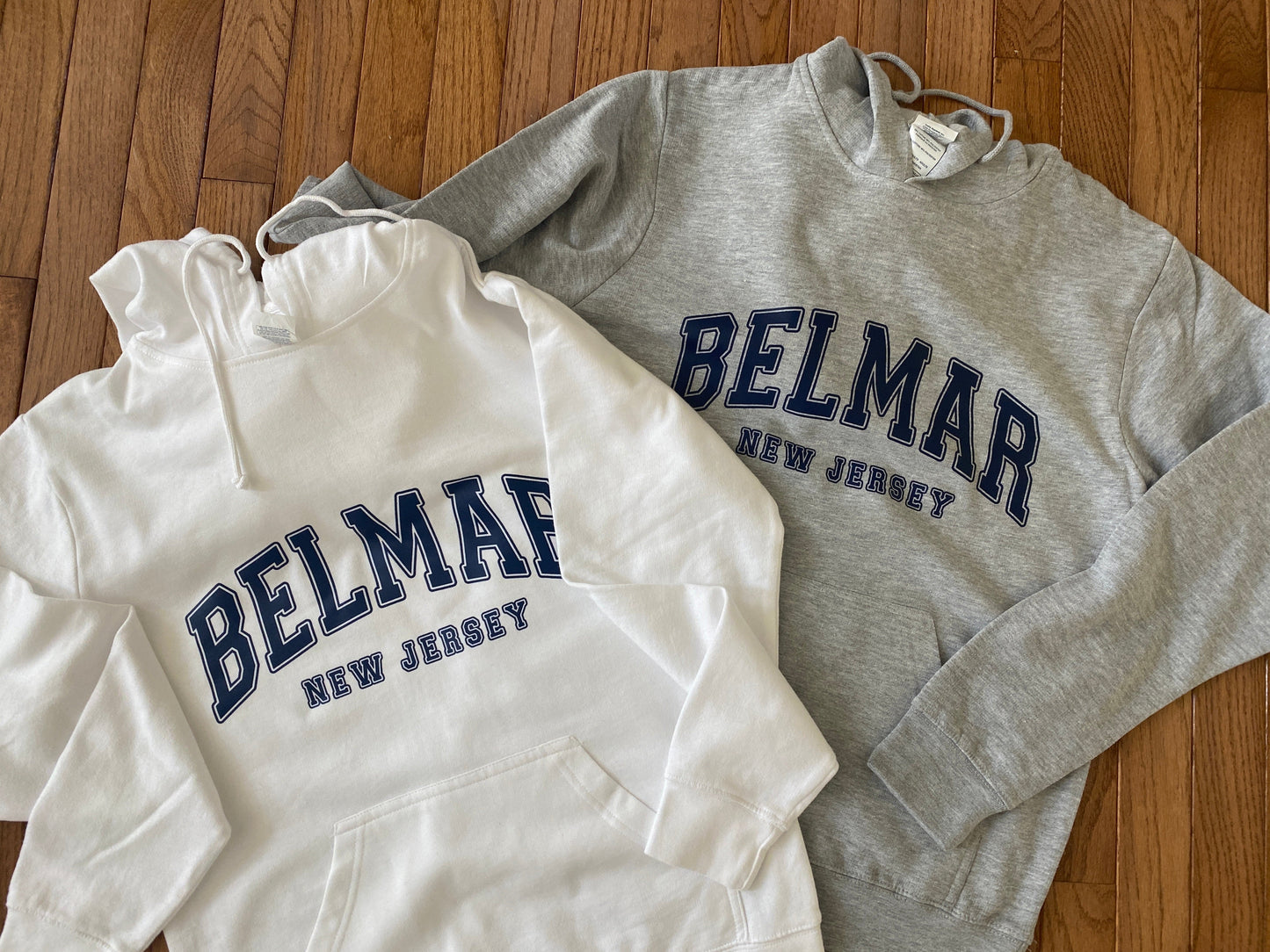 Adult White Hoodie-Belmar