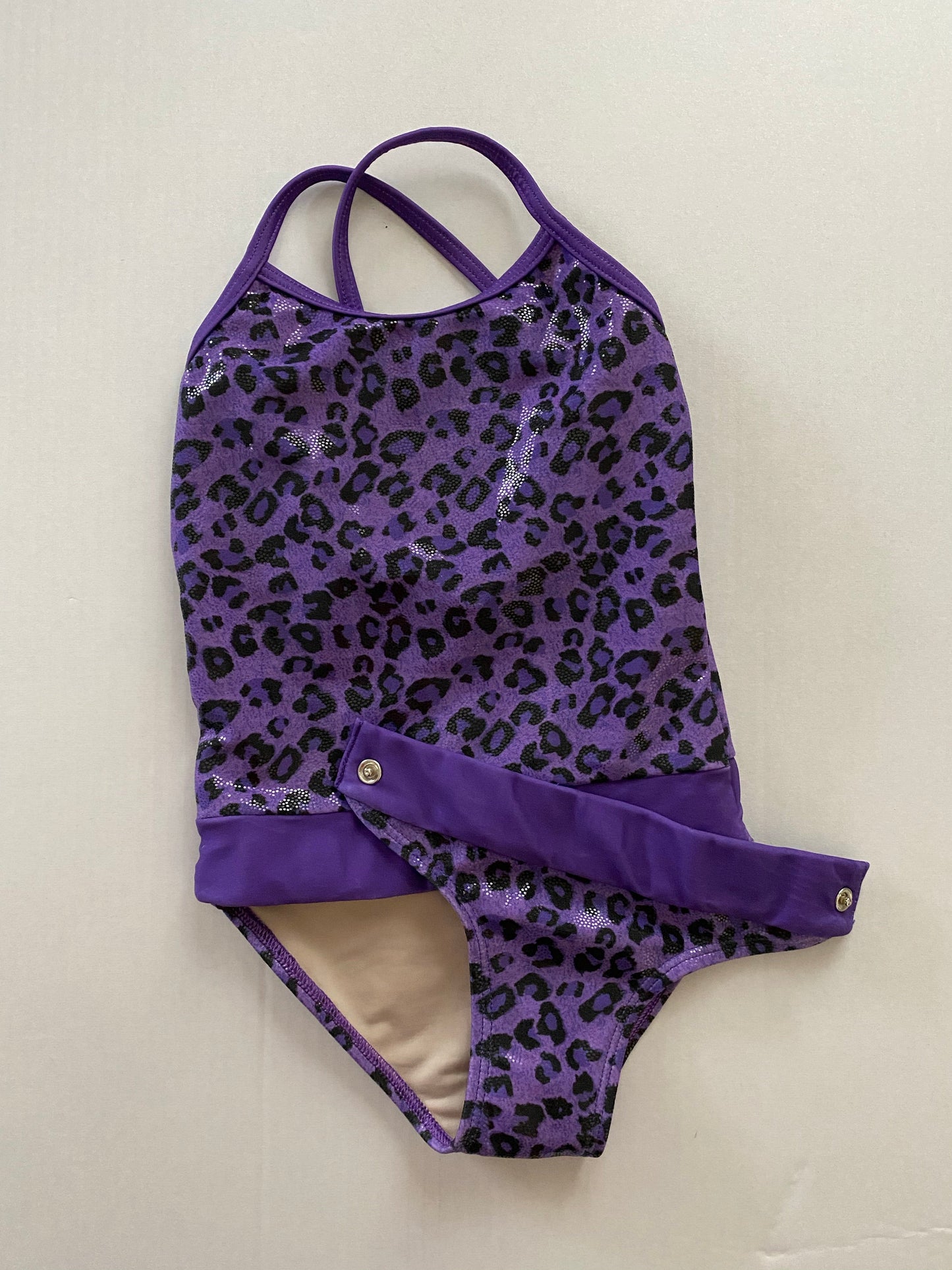 Purple Cheetah Print One piece swimsuit