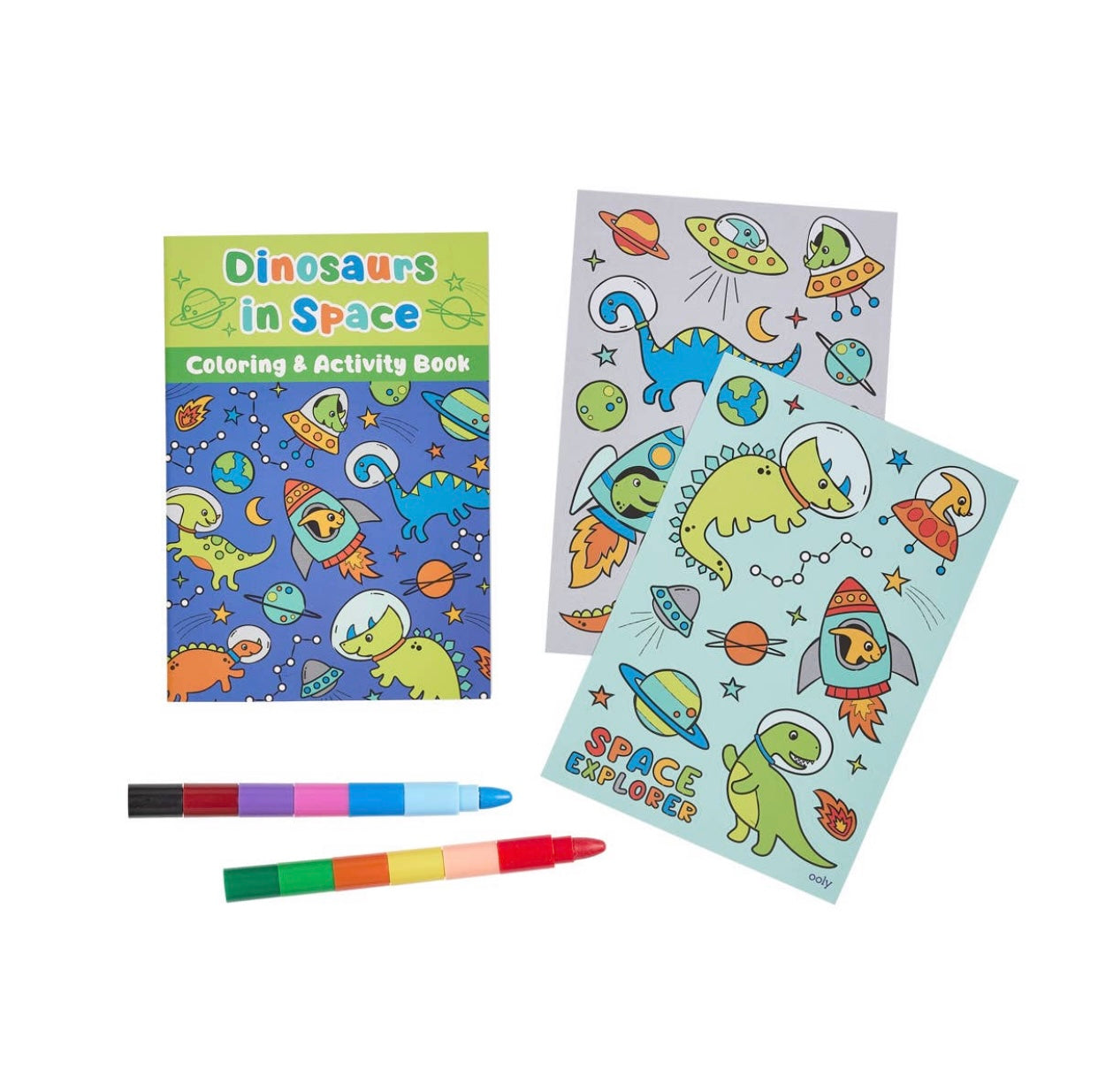 Mini Traveler Coloring & Activity Kit- Dinosaurs in Space