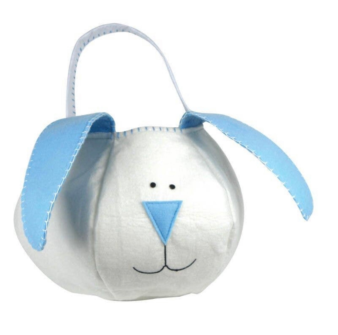 Bunny Loppy Eared Easter Basket-Blue