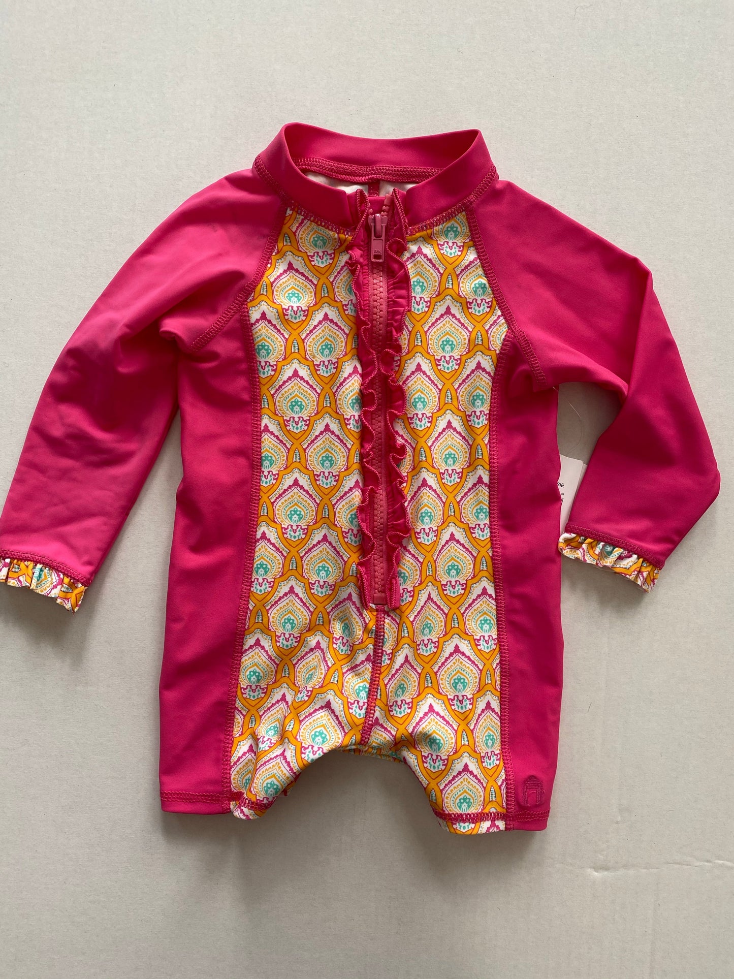 Baby girl infant swimsuit (wetsuit style)