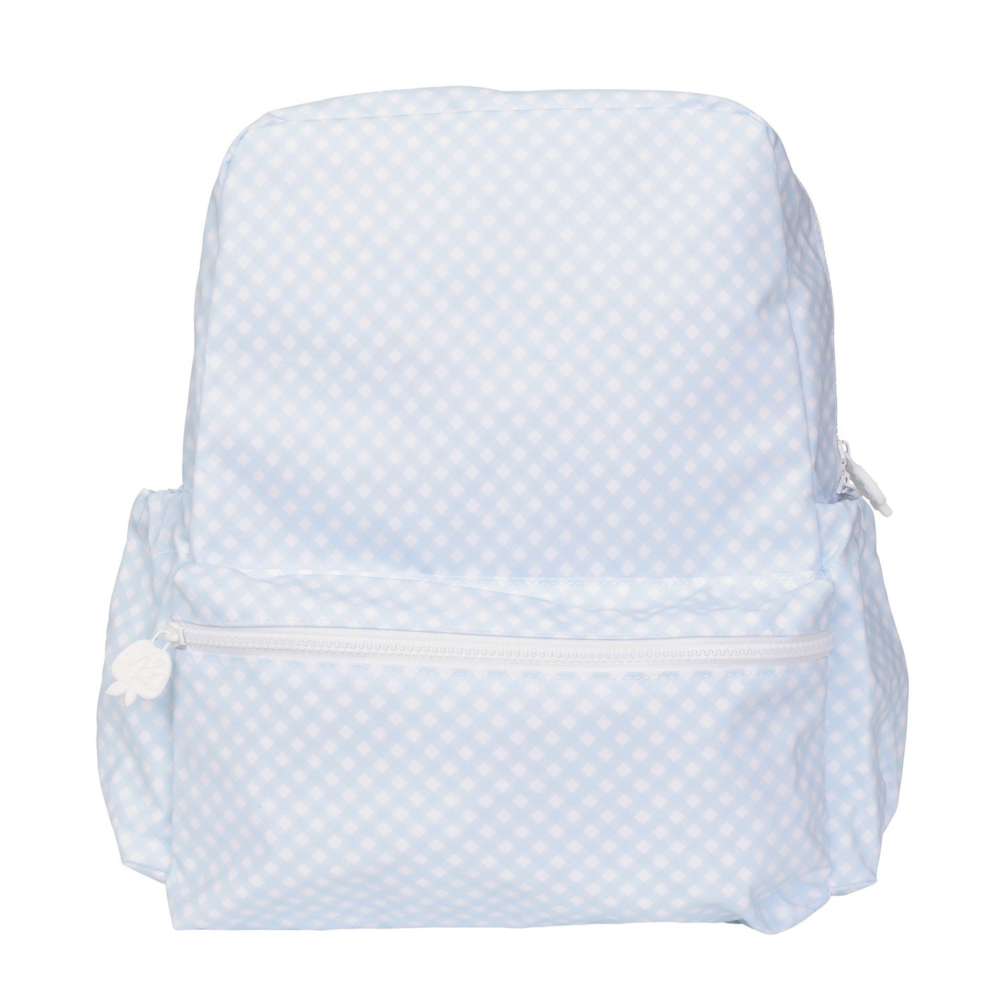 Blue Gingham Large Backpack