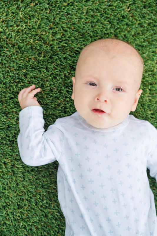 Thompson Romper in Soho Blue by Lila & Hayes