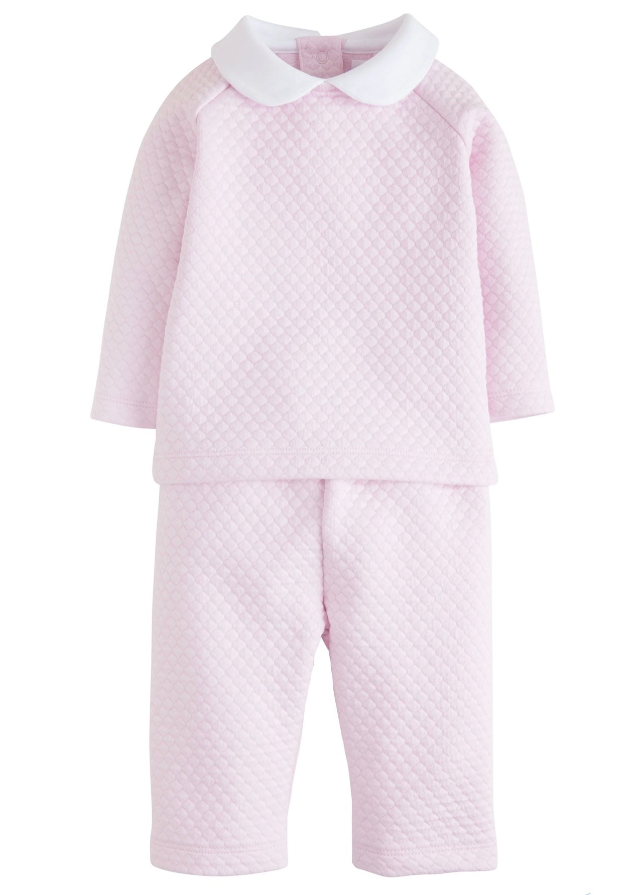 Quilted Pant Set-Pink by Little English