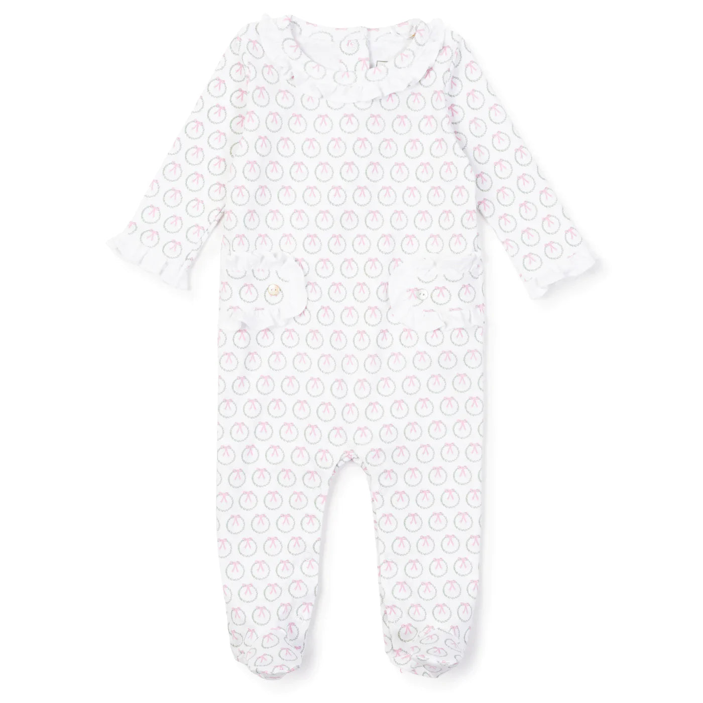 Lucy Romper -Holiday Wreath by Lila and Hayes