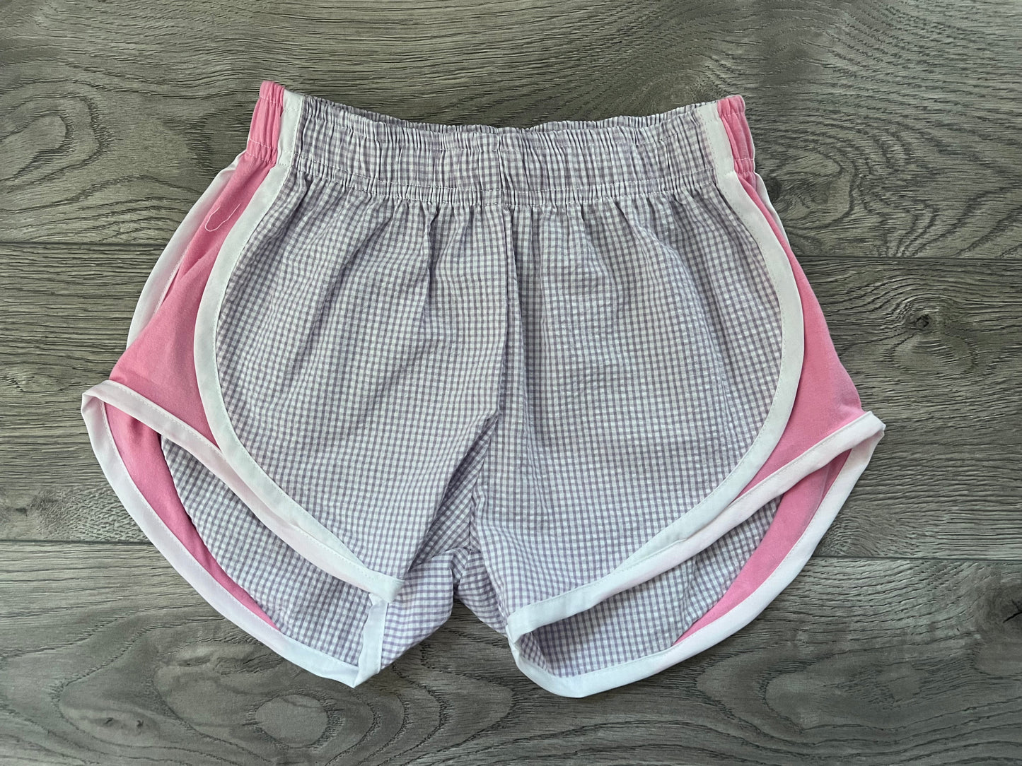 Purple/Pink Seersucker Track Short