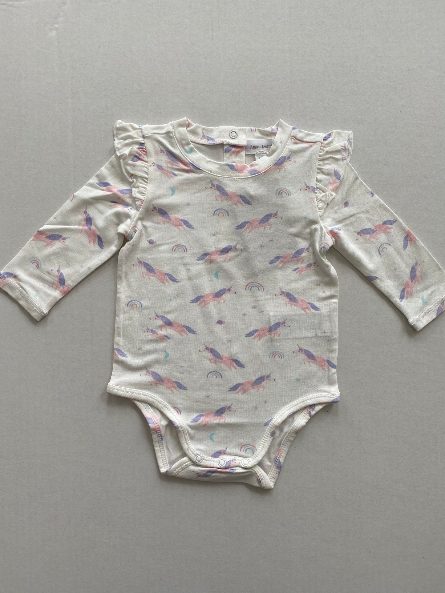 Cosmic Unicorn Ruffle Bodysuit