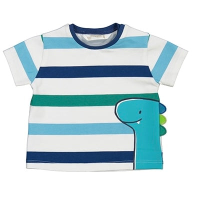 Striped Dino Tee by Mayoral