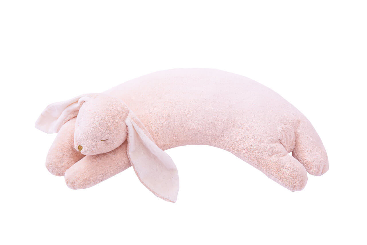 Angel Dear Floppy Bunny curved pillow-pink