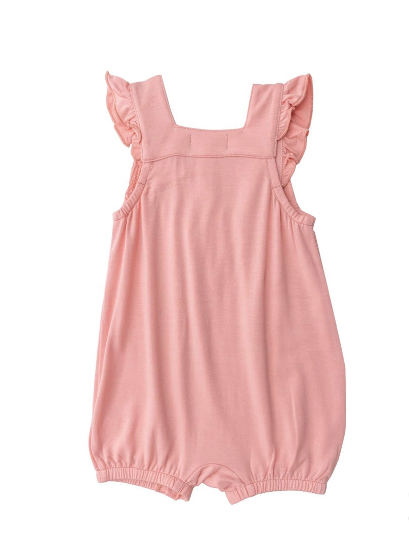Blossom Pink Overall Smocked Shortie