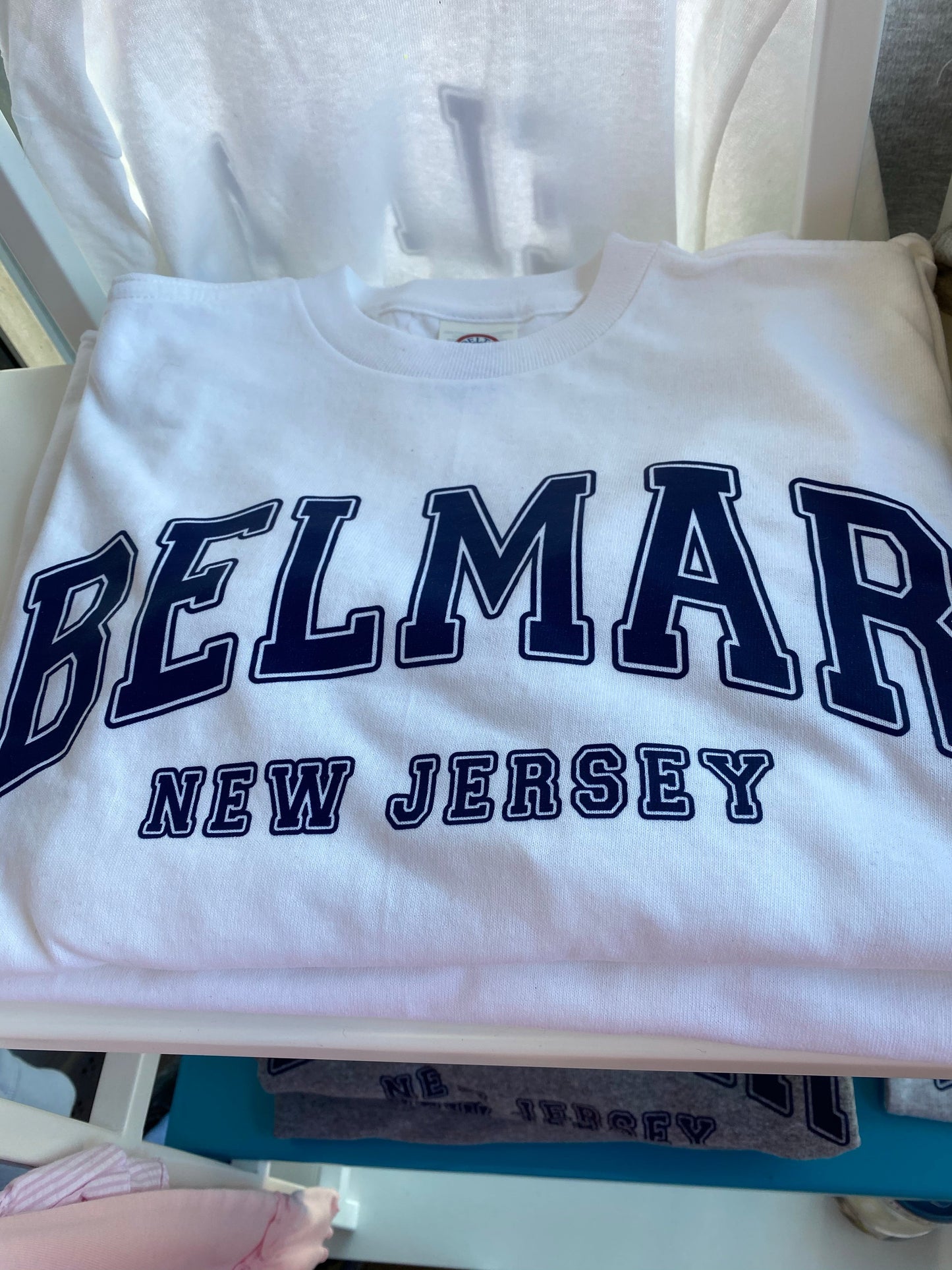 White long sleeve Belmar Tee-Youth
