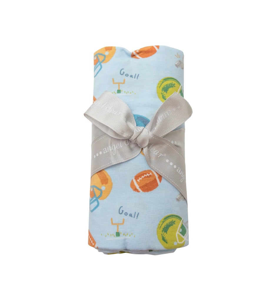 Football Swaddle Blanket