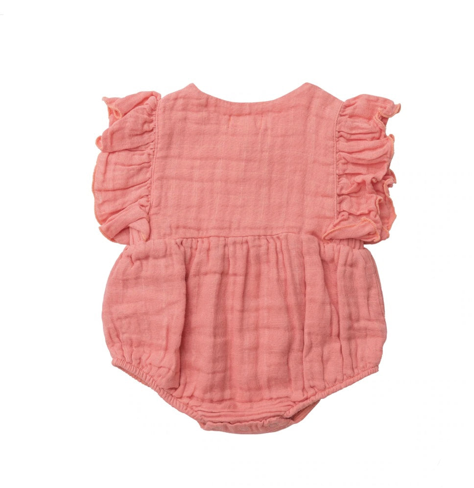 Summer Rose Ruffle Sleeve Bubble